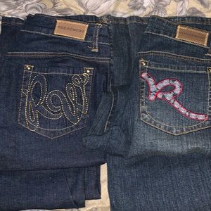 Two pair of jeans size11 (new)